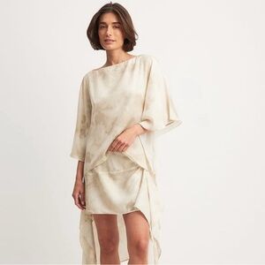 NA-KD Flowly top and skirt